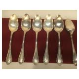 Set of 6 Sterling Silver Spoons - engraved