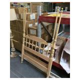 Wooden twin size Bed set w/rails