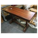 Wooden Sliding hall table, approx 18x48x30 inches