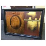 Large framed print on canvas, approx 82x58 inches