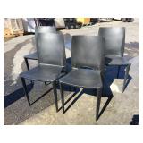 Set of 4 Bellini-Copy chairs - unsigned