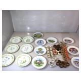 Lot of assorted collectible wall plates With