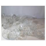 Lot of crystal and cut glass pieces. Sambor