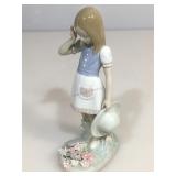 Lladro Dropping The Flowers figurine. Petals