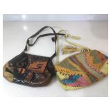 Two leather purses by Sharif