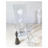 Lot of Mikasa crystal and a Reed & Barton Bell