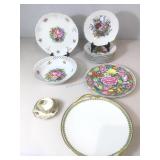 Lot of assorted decorative plates and more,