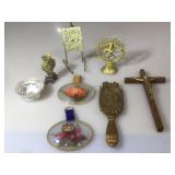 Assortment of decorative household item including
