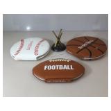 Lot of 3 sports books by Murray Books. Football,