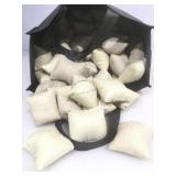 Bag full of bracelets pillows for display