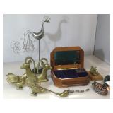 Lot of Metal and wood Decor.  Birds And more.