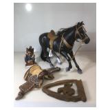 Western decor items including real leather mini