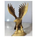 Wooden Eagle 16in tall x10in W. Some wingtips are