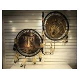 2 Native American Dreamcatchers with images of