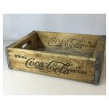 Coca-Cola Bottling Company wooden Crate 1966 VG