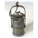 Vintage Miners Lamp by Wolf Safety Lamp Co.