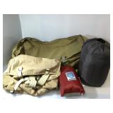 Large rolling duffle with other assorted camping