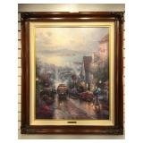 Thomas Kinkade Signed Print Hyde Street and the