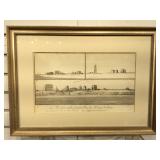 Fredrick Louis Norden Engravings of 3 Egyptian