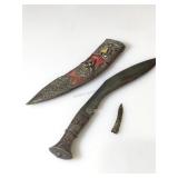 Nepalese Gurkha Kukri complete with Brass and