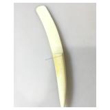Carved Ivory Tusk Knife. Approx. 13.5in. Long.