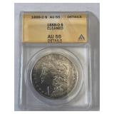 1888 O ANACS AU55 Graded Morgan dollar