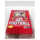 1990 score football sealed box