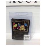 Pokémon charizard metal card