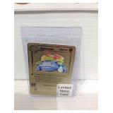 Pokémon venusaur metal card