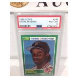 1989 score psa 8 Deion sanders
