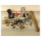 Lot of assorted costume jewelry