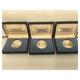 Lot of 3 Bicentennial Comm. Medals in boxes