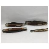 Lot of vintage pocket knives - Camillus, Schrade