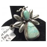 Sterling Silver US Native Made insect ring with