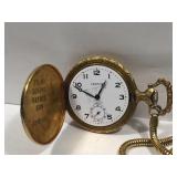 Croton Hunting pocket watch 17 jewels - missing
