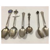 Sterling Silver souvenir spoons - 60g TW