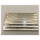 Sterling Silver bar - 13 Star American Flag -