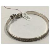 Sterling Silver bangle bracelet - 25.4g