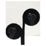 Sterling Silver earrings with Marcasite