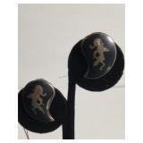 Sterling Silver Siamese earrings