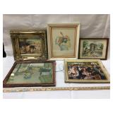 Lot of framed prints - one signed