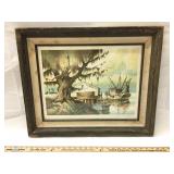 Tom Nicholas 1977 pencil signed lithograph ‘Along