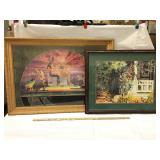 Pair of framed prints