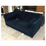 Blue sofa bed, approx 70 inches long