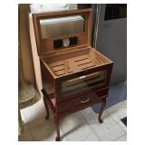 Cigar Humidor w/legs, approx 22x14.8x35 inches
