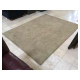 Grey rug, approx 84x108 inches