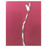 925 Silver pearl multi colored bracelet 8in.