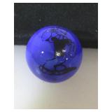 25 MM marble, blue, displaying Popeye