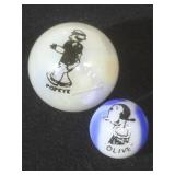 Together again! Popeye and Olive Oyl look great