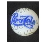 25 MM marble, white, displaying Pepsi-Cola